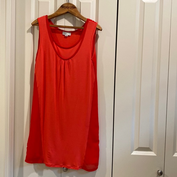 Covet sleeveless modal spandex summer vacation dress orange/red size XS - Picture 3 of 11